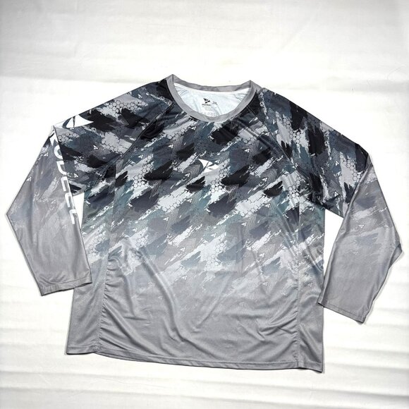 Rodeel Loose-Fit UPF 50+ Performance Fishing Long Sleeve Camo Shirt Mens 2XL - Picture 1 of 7